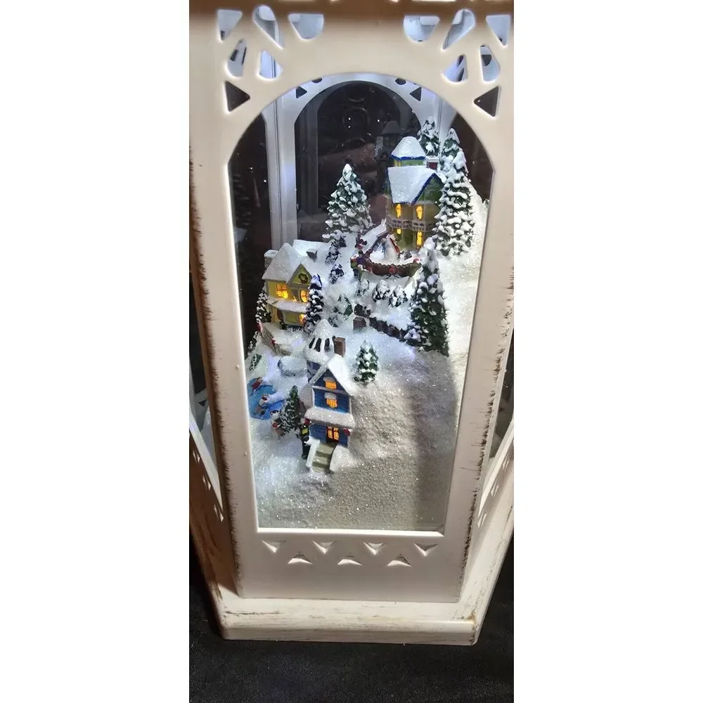 Bradford Exchange Winter  Wonderland  Christmas  Lantern With Light Thomas Kin..